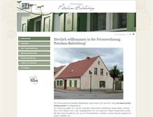 Tablet Screenshot of ferienwohnung-potsdam-babelsberg.de